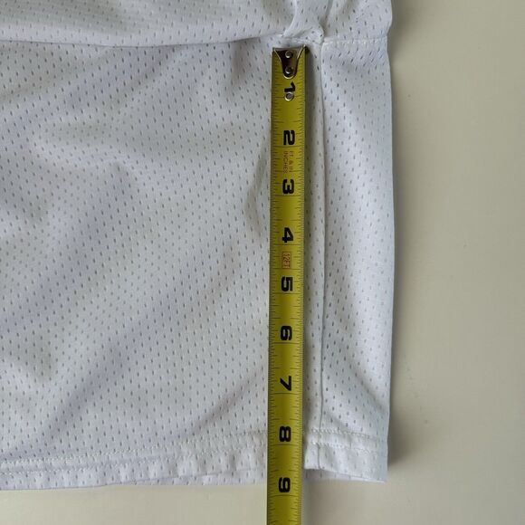 BRINE REIGN ON White With Green Accents Drawstring Athletic Shorts Small ? - Picture 9 of 10